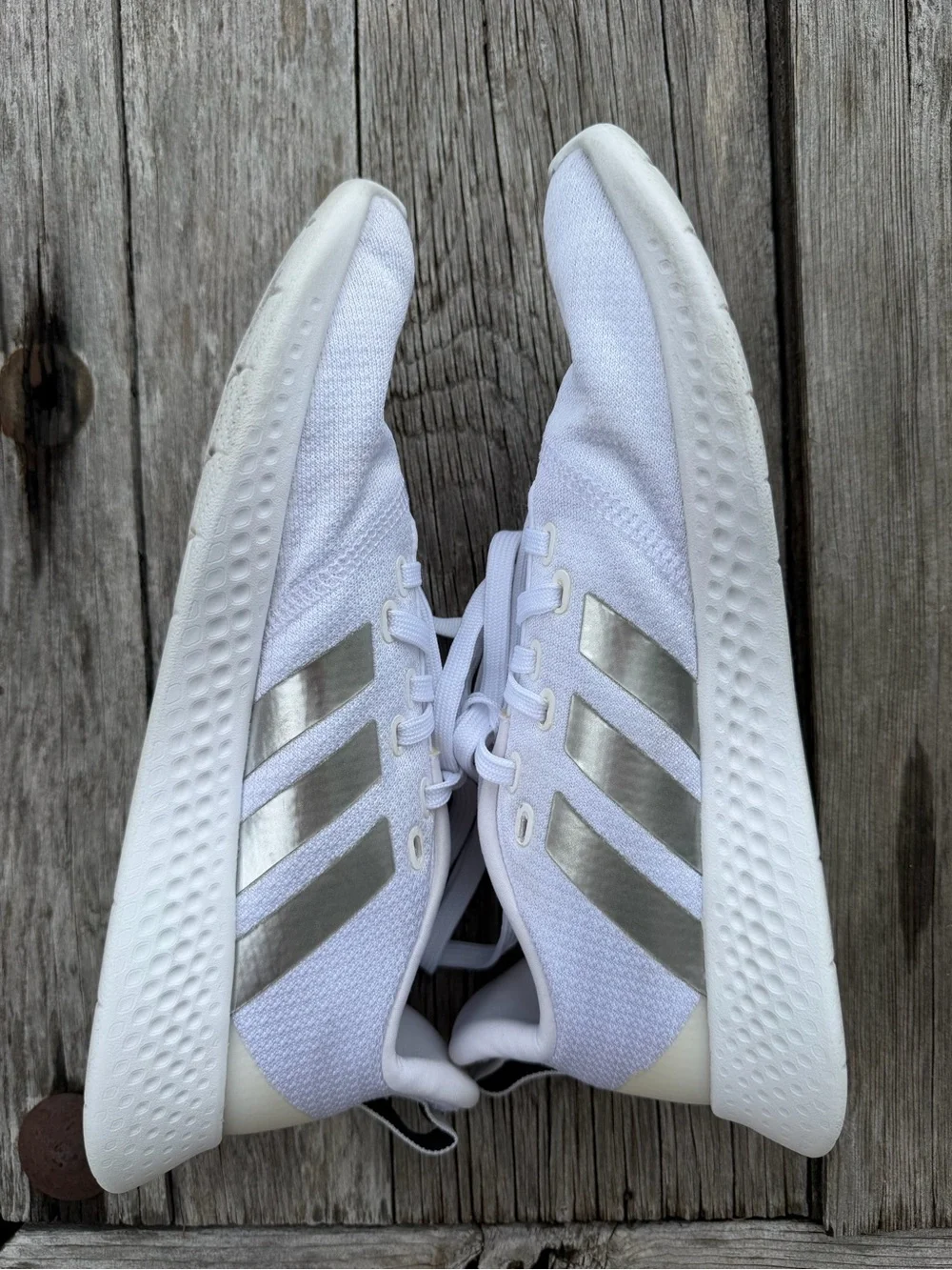 adidas White Women's Sneakers - Picture 5 of 11